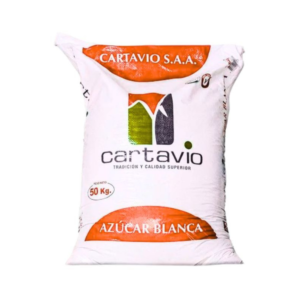Azúcar blanca Cartavio refinada ideal para bebidas y repostería