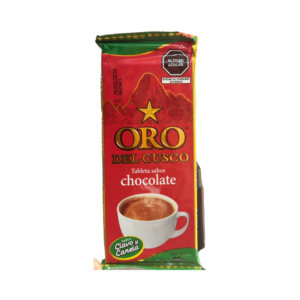 Tableta de chocolate Oro del Cusco chocolate peruano tradicional