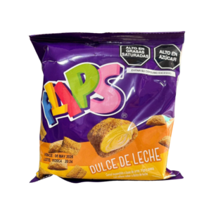 Flips dulce de leche snack dulce relleno