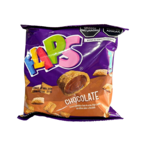 Flips chocolate snack dulce crujiente