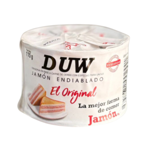 Jamon DUW jamon cocido venezolano rebanado para sandwiches