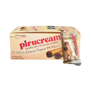 Pirucream barquillas venezolanas rellenas con crema de avellana