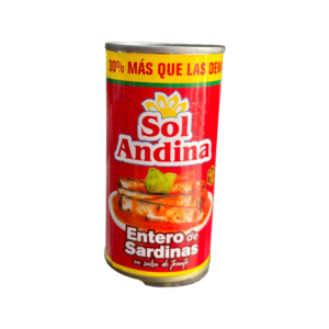 Sardina en salsa de tomate Sol Andina en lata
