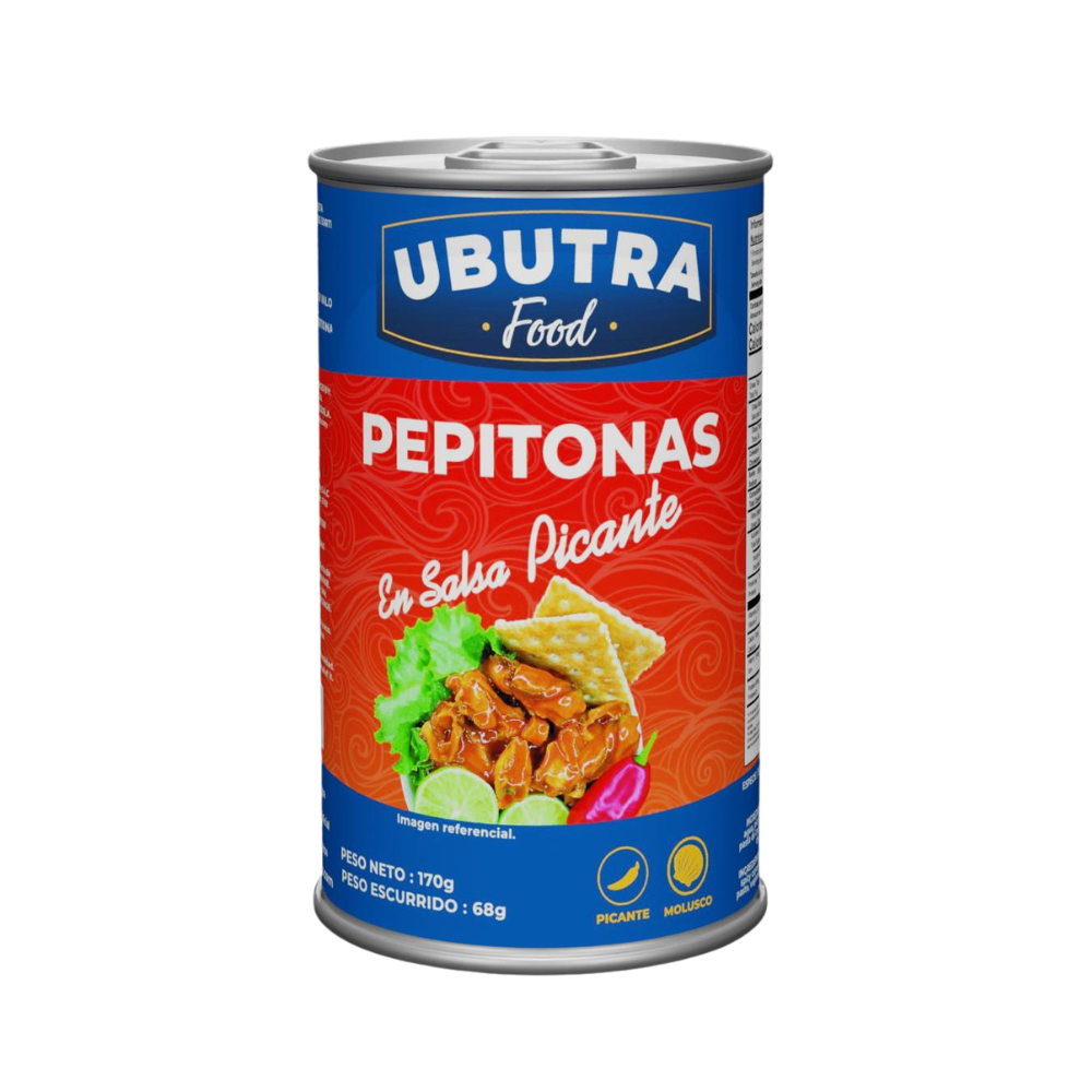 Pepitona en salsa picante Ubutra mariscos en conserva